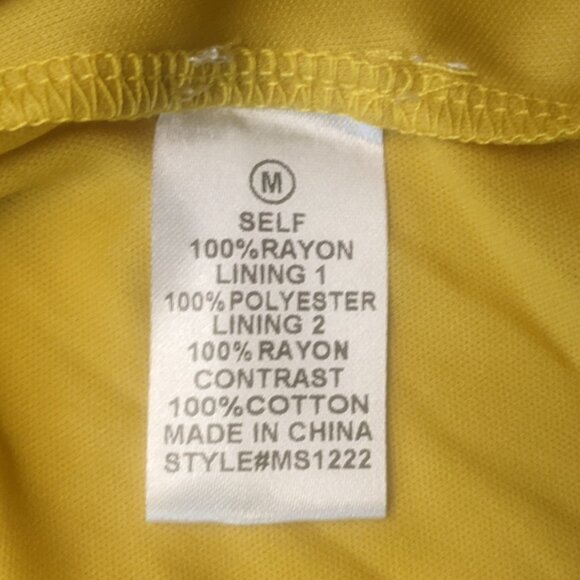 NWT Fashion Nova Mustard Colored Size Medium Backless Dress - Picture 10 of 16